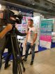 Alex Schneider is interviewed about the NoHIVstigma campaign by the local TV channel SRF for the evening news – Tagesschau.